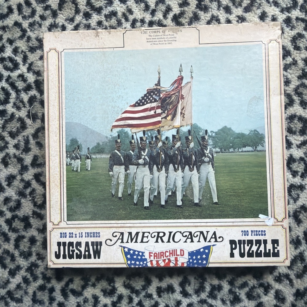 Americana Fairchild Jigsaw Puzzle - The Corps of Cadets (700 Pc) VTG - Sealed